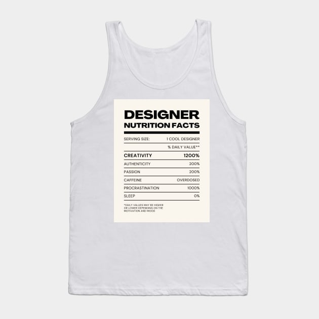 Designer Facts 2 Tank Top by jagama42